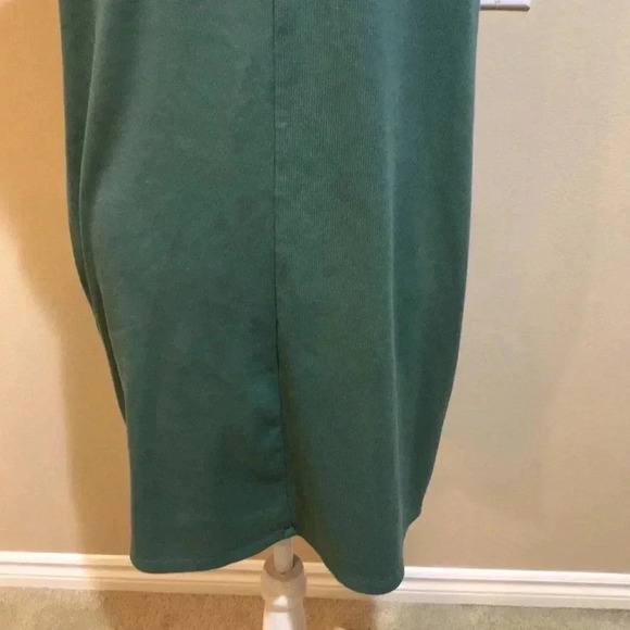 Target A New Day Green Sleeveless Midi Length Ribbed Cotton Blend Tank Dress-XXL - Picture 8 of 8